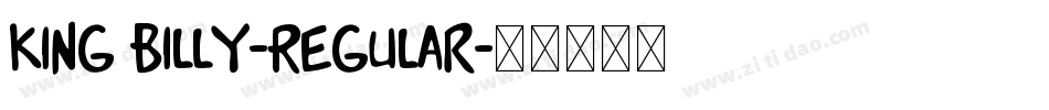King Billy-Regular字体转换